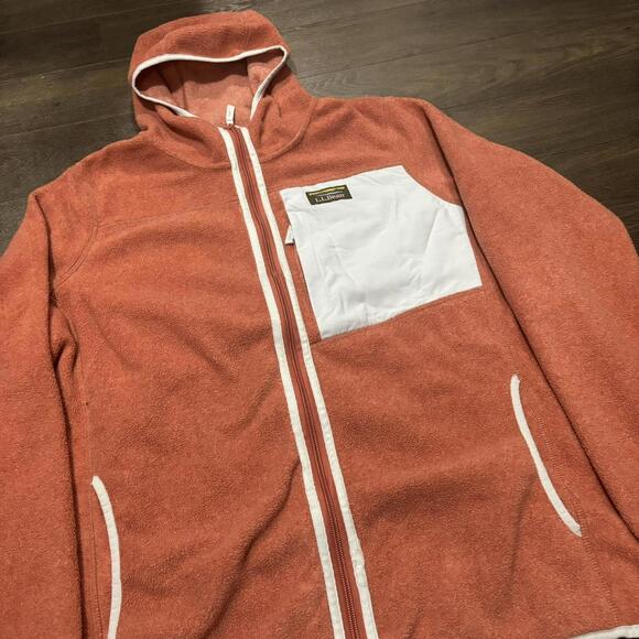 LL Bean Womens Mountain Classic Fleece Hooded Jacket - Picture 3 of 6